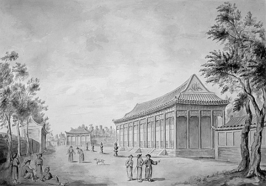 Hall of Audience at the Old Summer Palace, Beijing od (after) Sir John Barrow