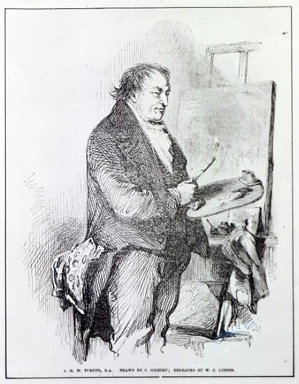 Joseph Mallord William Turner; engraved by W.J. Linton, c.1837 od (after) Sir John Gilbert
