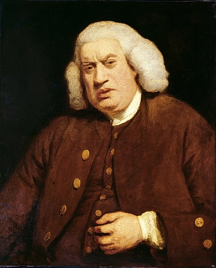 Portrait of Dr. Samuel Johnson (1709-84) od (after) Sir Joshua Reynolds