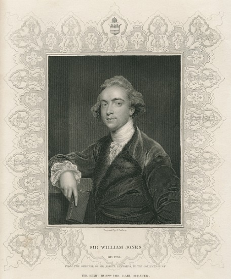 Sir William Jones from ''Gallery of Portraits'', published in 1833 od (after) Sir Joshua Reynolds