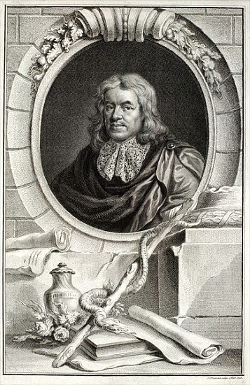 Thomas Sydenham; engraved by Jacobus Houbraken (1698-1780) published by  in Amsterdam od (after) Sir Peter Lely