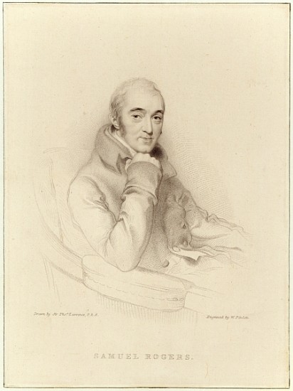 Samuel Rogers; engraved by William Finden od (after) Sir Thomas Lawrence
