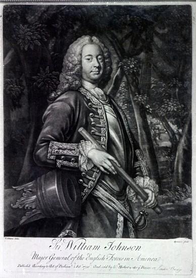 Sir William Johnson; engraved by Charles Spooner od (after) T. Adams