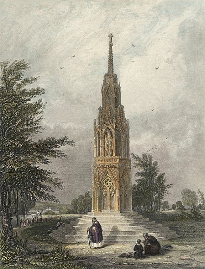Waltham Cross, c.1820 od (after) W.B Clarke