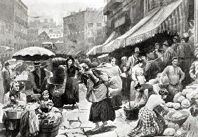 Mulberry Bend Italian Colony in New York, illustration in ''Harper''s Weekly'' magazine