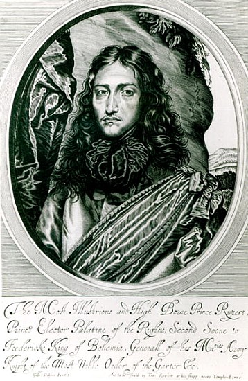 Prince Rupert of the Rhine ; engraved by William Faithorne od (after) William Dobson