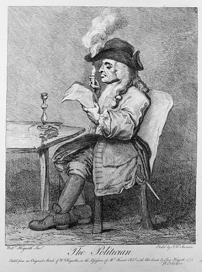 The Politician, etched John Keyse Sherwin od (after) William Hogarth