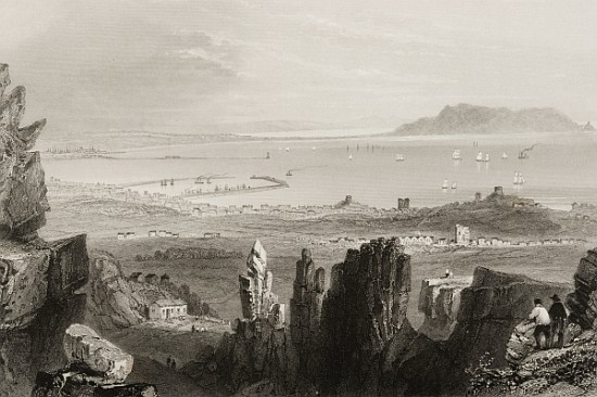 Dublin Bay from Kingstown Quarries, from ''Scenery and Antiquities of Ireland'' od (after) William Henry Bartlett