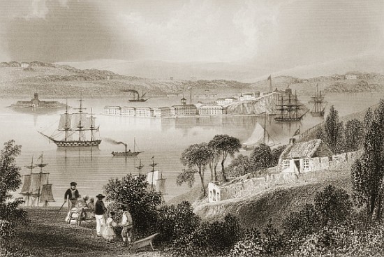 The Cove of Cork (now Cobh), County Cork, Ireland, from ''Scenery and Antiquities of Ireland'' od (after) William Henry Bartlett
