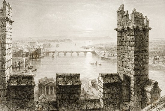 The River Shannon and Limerick from the Cathedral Tower, County Limerick, from ''Scenery and Antiqui od (after) William Henry Bartlett