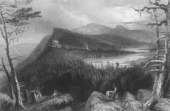 The Two Lakes and the Mountain House on the Catskills od (after) William Henry Bartlett