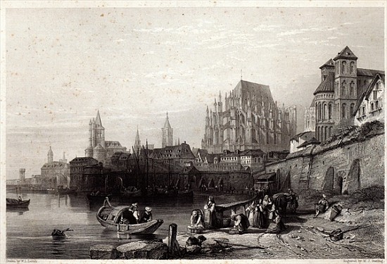 The City of Cologne; engraved by M.J. Sterling od (after) William Leighton Leitch