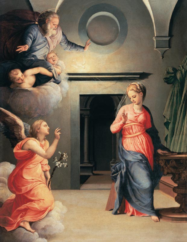 A.Bronzino, Annunciation to Mary od Agnolo Bronzino