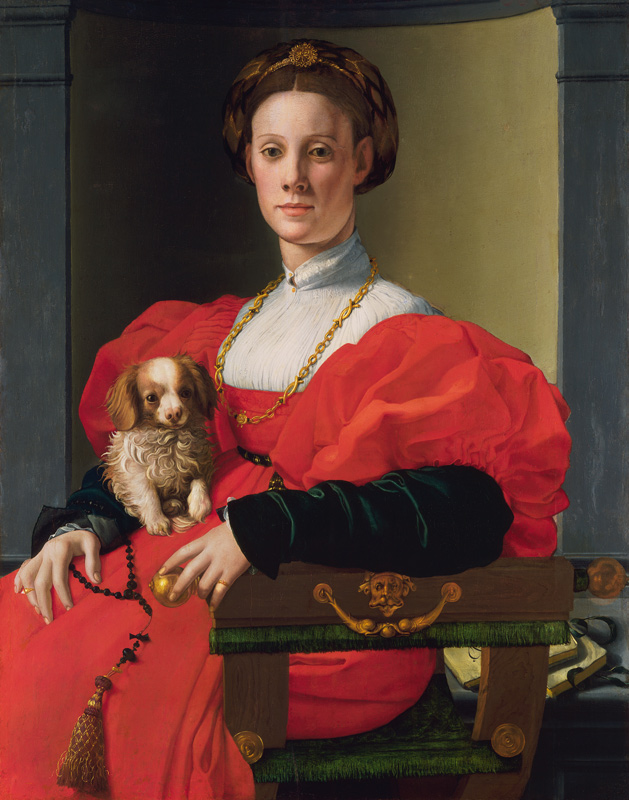 Portrait of a distinguished lady od Agnolo Bronzino