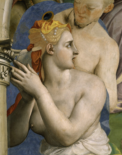 A.Bronzino, Eherne Schlange, Ausschnitt od Agnolo Bronzino
