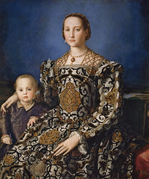Eleonora of Toledo with her son Giovanni od Agnolo Bronzino