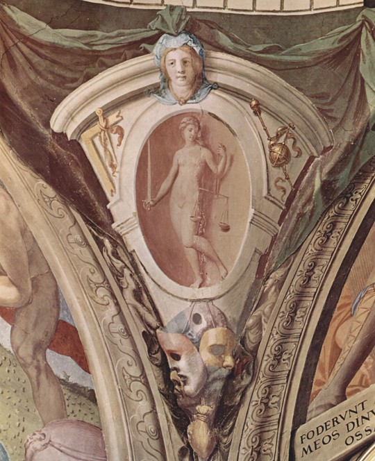 Allegories Of The Cardinal Virtues. Frescoes In The Chapel Of Eleonora Da Toledo od Agnolo Bronzino