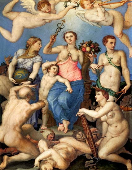 Allegory of Happiness od Agnolo Bronzino