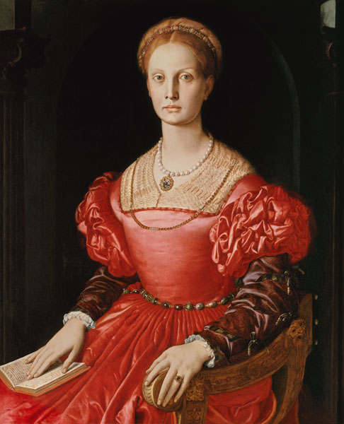 Bildnis der Lucrezia Panciatichi od Agnolo Bronzino