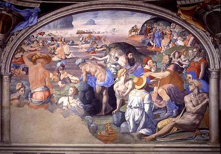 The Crossing of the Red Sea od Agnolo Bronzino