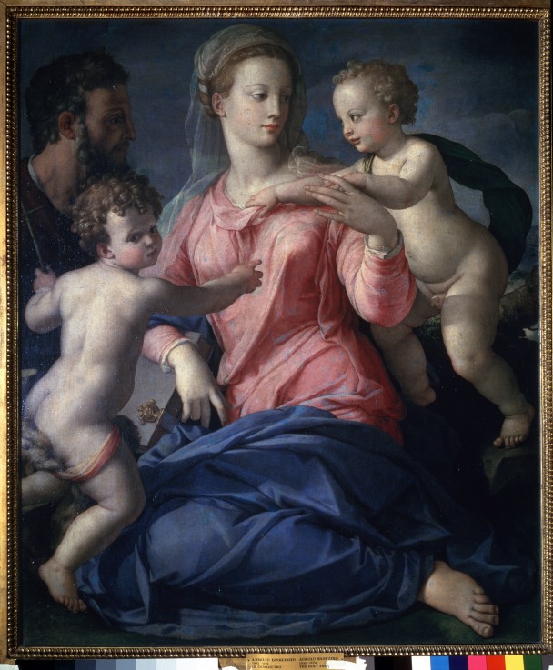 The Holy Family with the young John the Baptist od Agnolo Bronzino