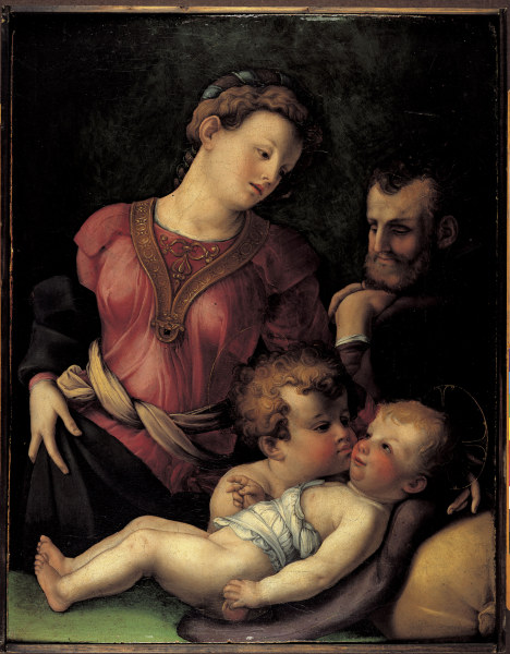 Holy Family w.Boy John /Ptg.aft.Bronzino od Agnolo Bronzino