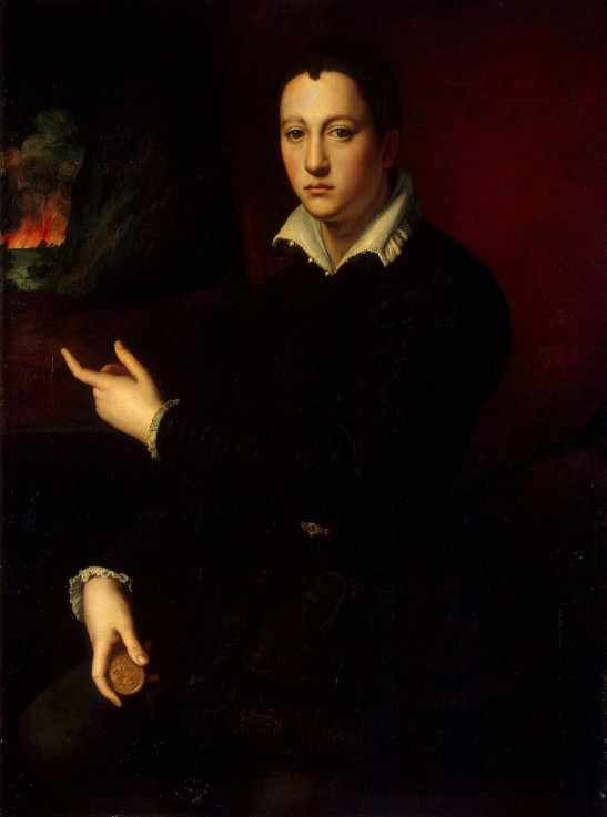 Portrait of Grand Duke of Tuscany Cosimo I de' Medici (1519-1574) od Agnolo Bronzino