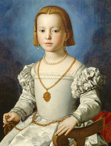 Portrait of Isabella de' Medici (1542-76) od Agnolo Bronzino