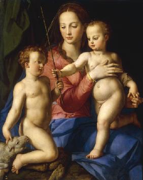 A.Bronzino, Madonna w. Child a. John
