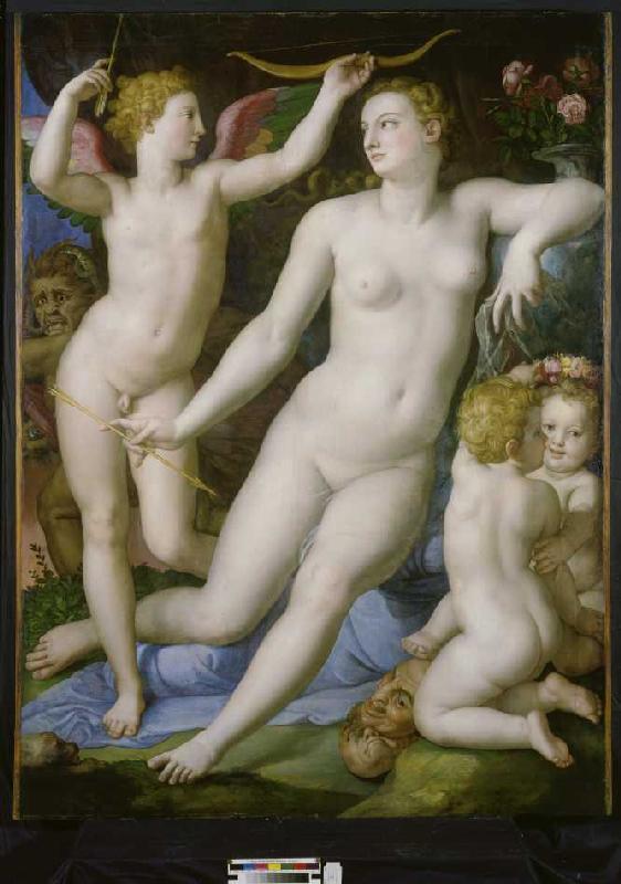 Venus, Amor and the jealousy od Agnolo Bronzino