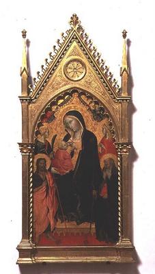 Madonna del Latte with Saints (tempera on panel) od Agnolo Gaddi