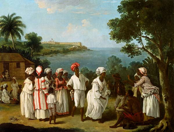 A Negroes' Dance on the Island of Dominica od Agostino Brunias