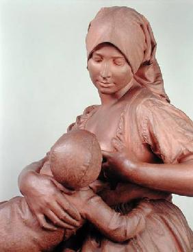 Peasant Woman Nursing an Infant