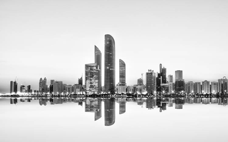 Abu Dhabi Urban Reflection od Akhter Hasan