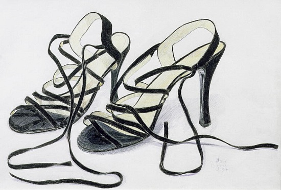 Black Strappy Shoes od Alan  Byrne