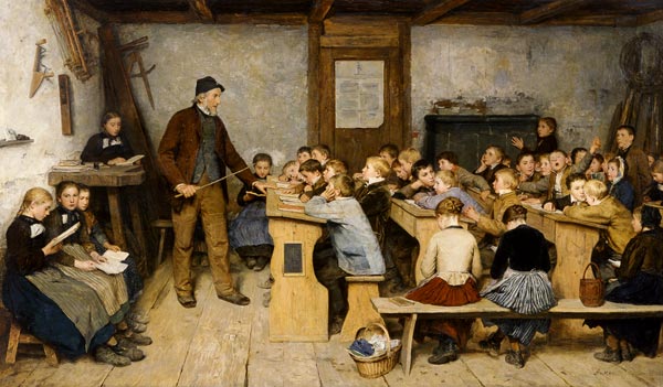Village school od Albert Anker