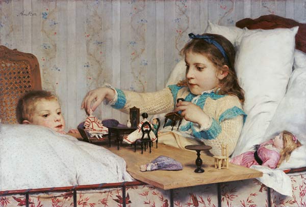 The small recovering one od Albert Anker