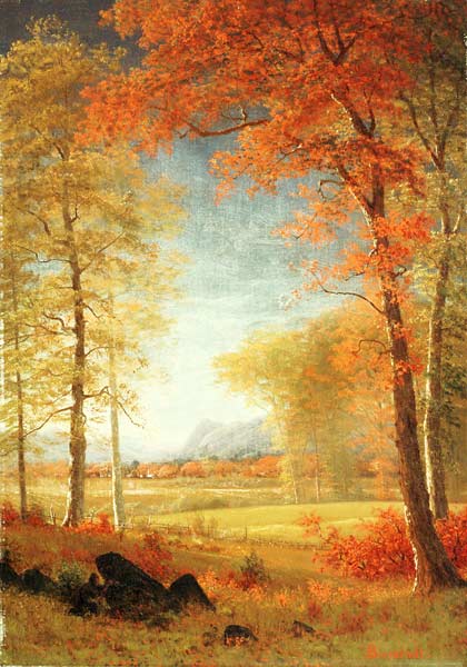 Autumn In America, Oneida County, New York od Albert Bierstadt