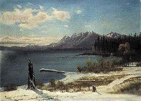 Wintry brine Tahoe od Albert Bierstadt