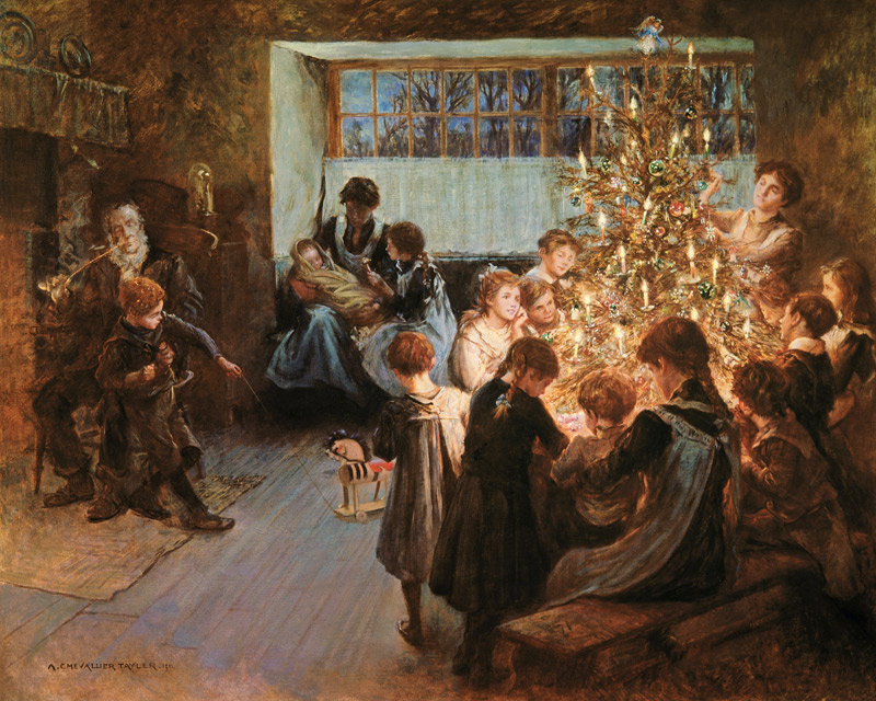 The Christmas Tree od Albert Chevallier Tayler