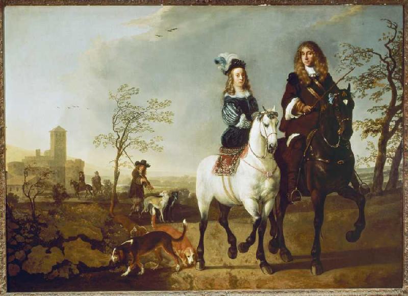 Mounted couple od Albert Cuyp