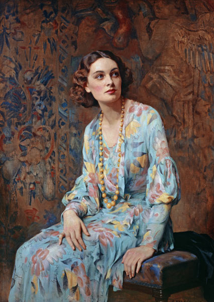 Portrait of a Lady od Albert Henry Collings