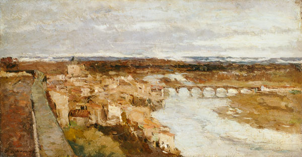 View of the Town of Pont-du-Chateau od Albert Lebourg