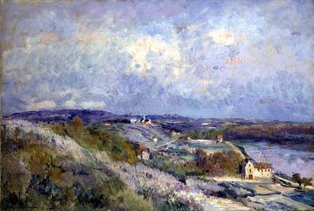 The Hills at Herblay in Spring od Albert Lebourg