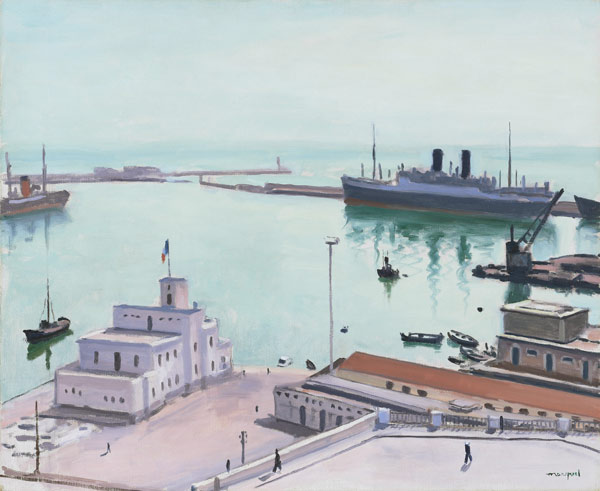 Port d'Alger (La Douane ou l'Amirauté) od Albert Marquet