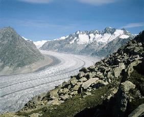 Schweiz - Aletsch Gletscher im Kanton Wallis
