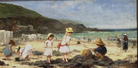 Our Neighbours at the Seaside, Granville, France od Albert Snr. Ludovici