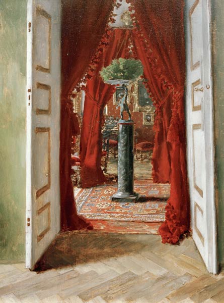 The Red Room od Albert von Keller