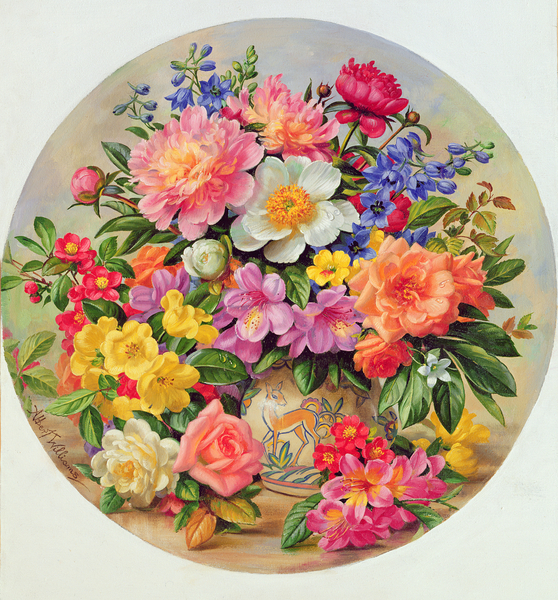 A/405/C Garden Flowers of July od Albert  Williams