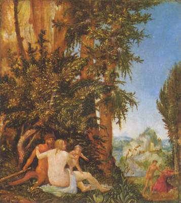 Countryside with Satyrfamilie od Albrecht Altdorfer
